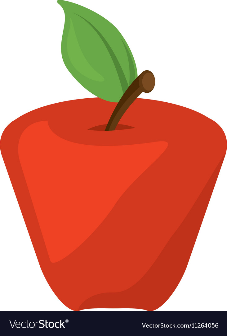 Apple fresh fruit isolated icon