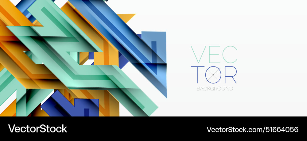 Dynamic lines geometric background Royalty Free Vector Image