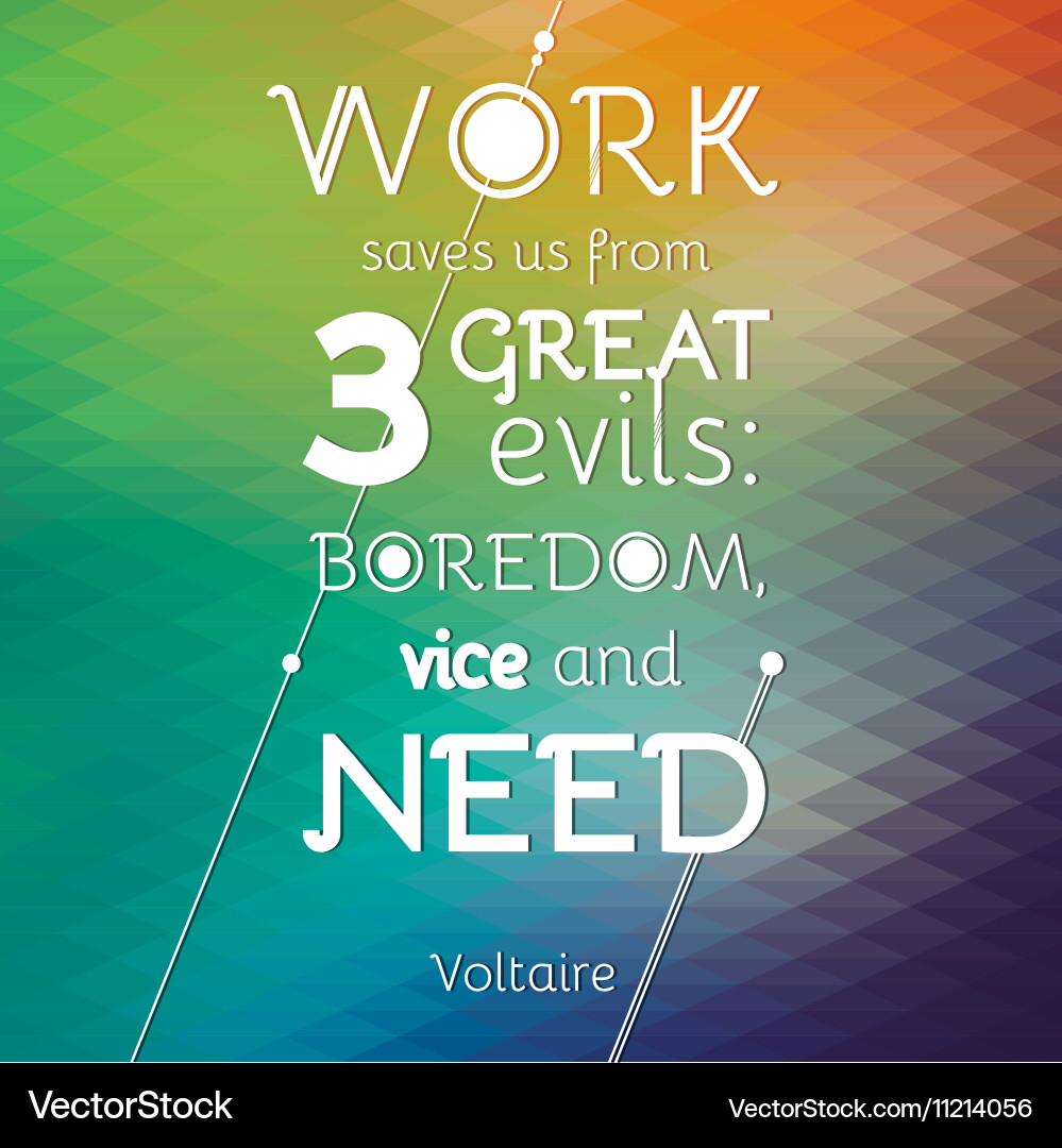 Typographical background with quote Royalty Free Vector