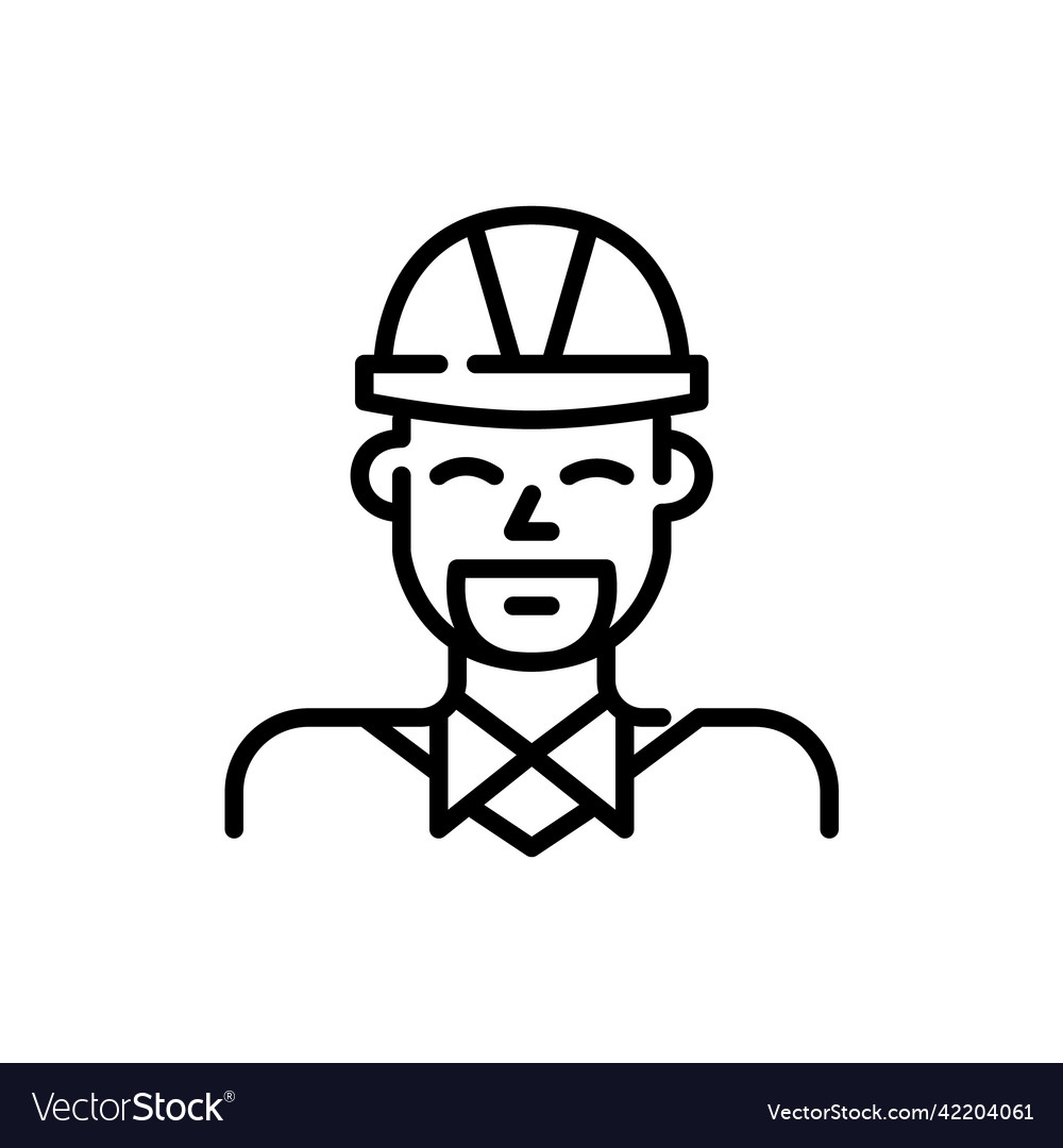 Construction foreman profile picture bearded