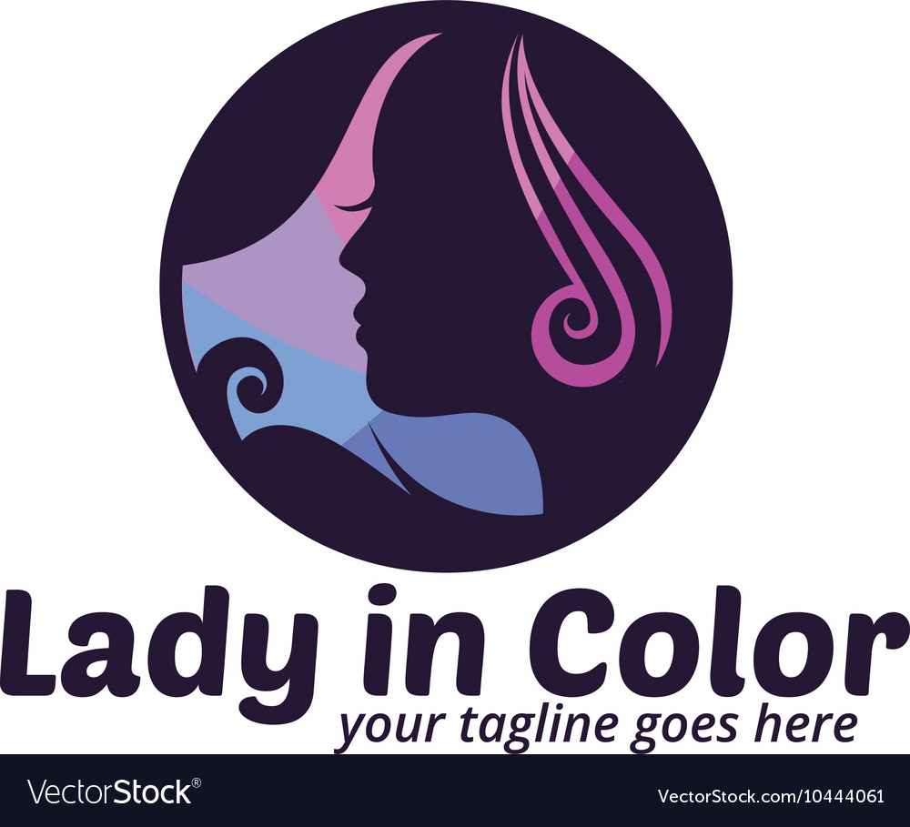 Lady in color logo