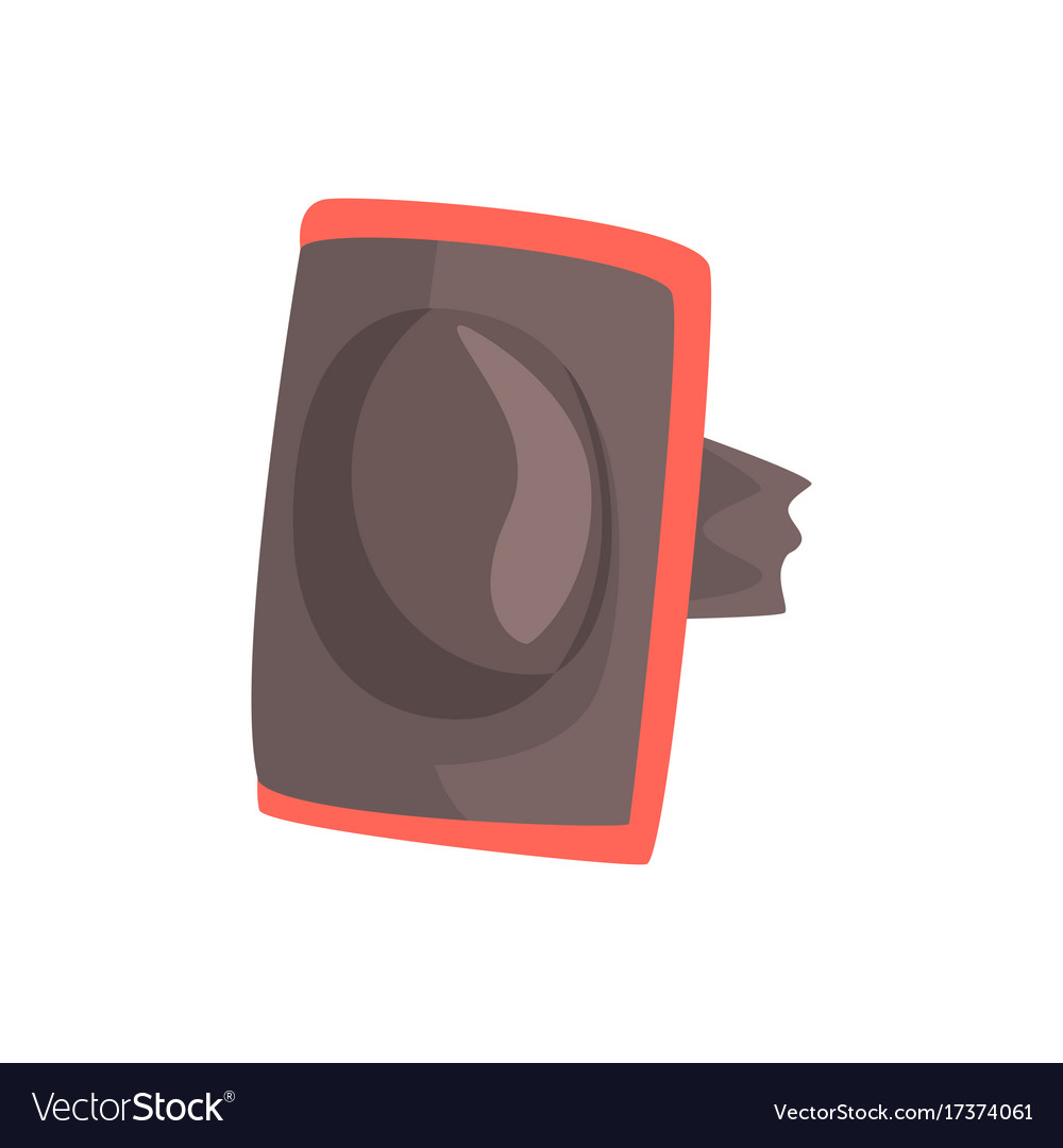 Protective elbow pad cartoon Royalty Free Vector Image