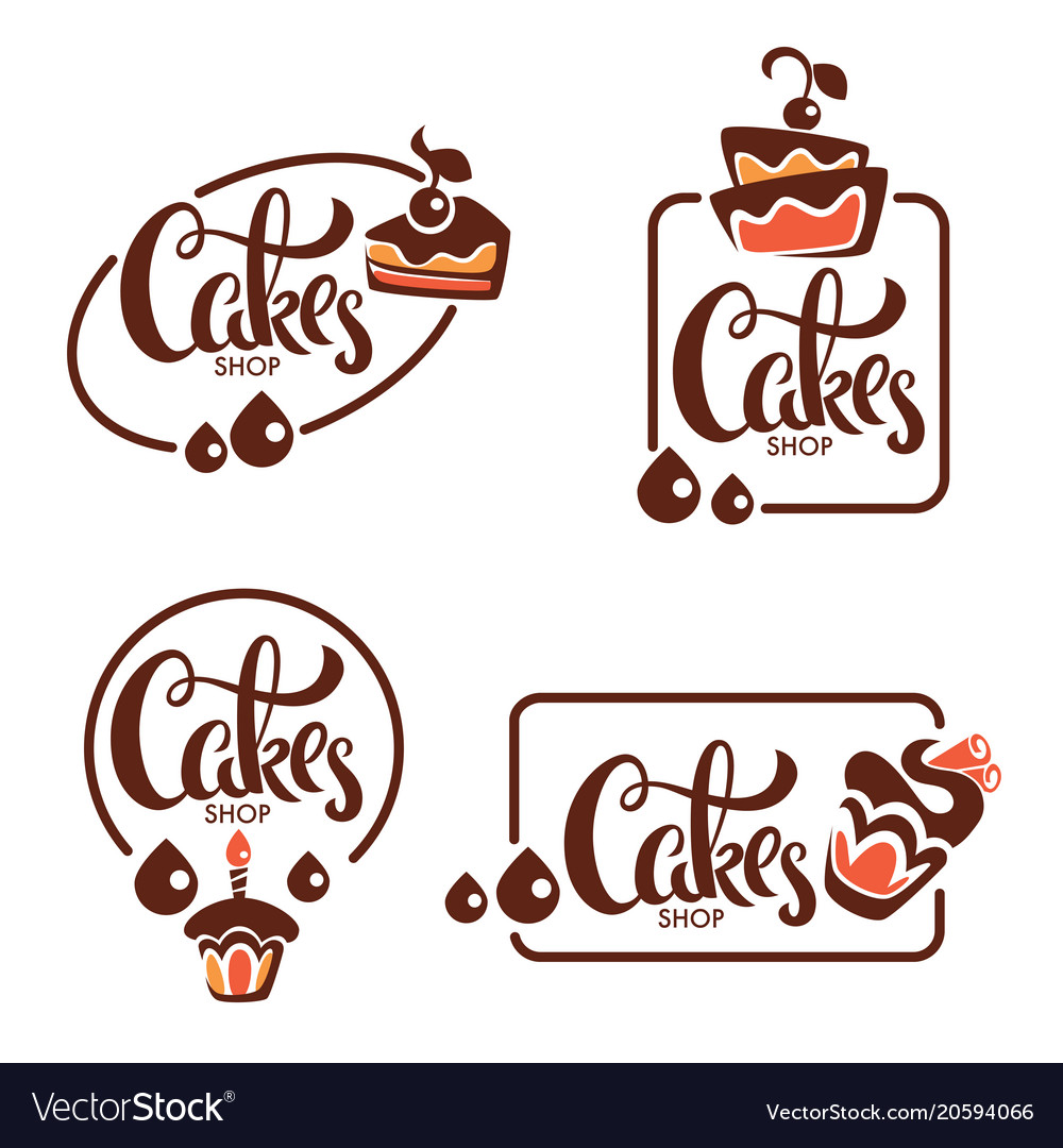 Bakery pastry confectionery cake dessert Vector Image