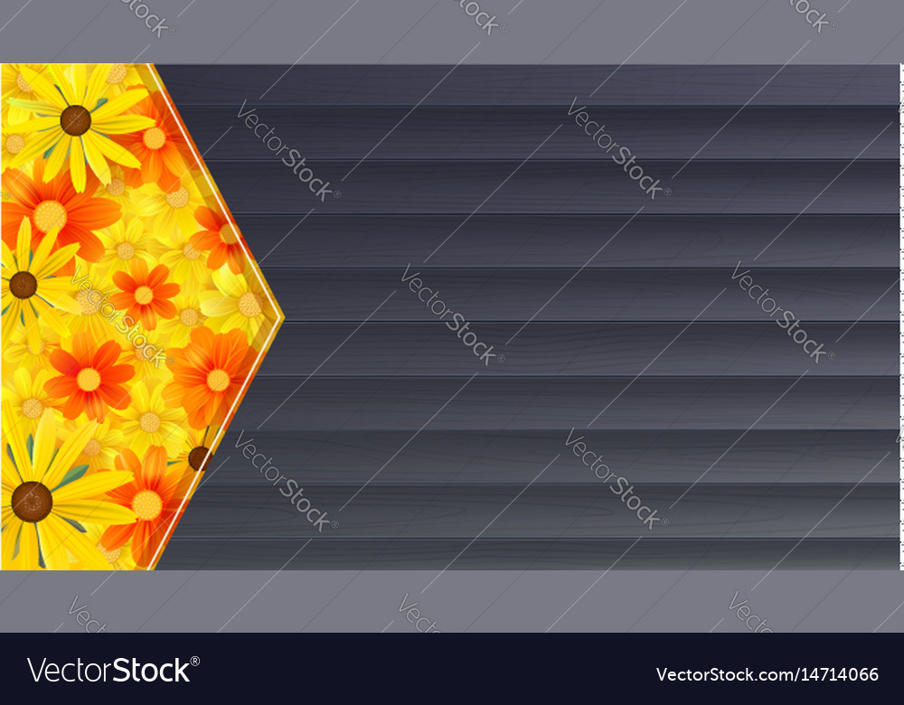 Summer Banner Background Black Wooden Backdrop Vector Image