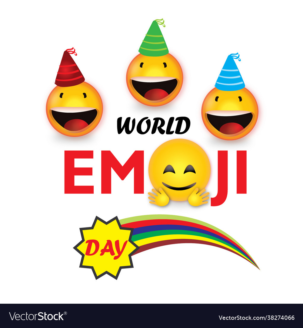 World emoji day png Royalty Free Vector Image - VectorStock