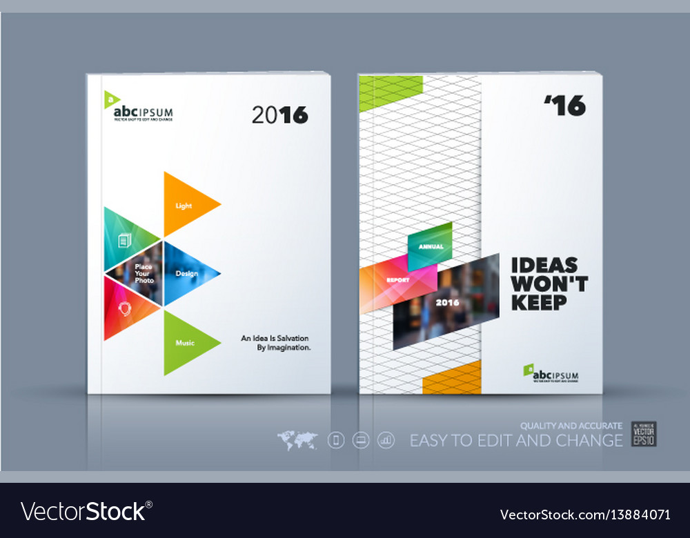 Business template brochure layout cover