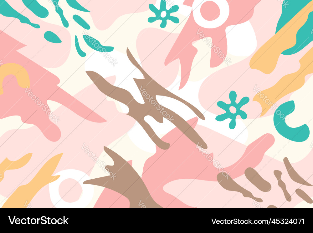 Hand drawn abstract shape background Royalty Free Vector
