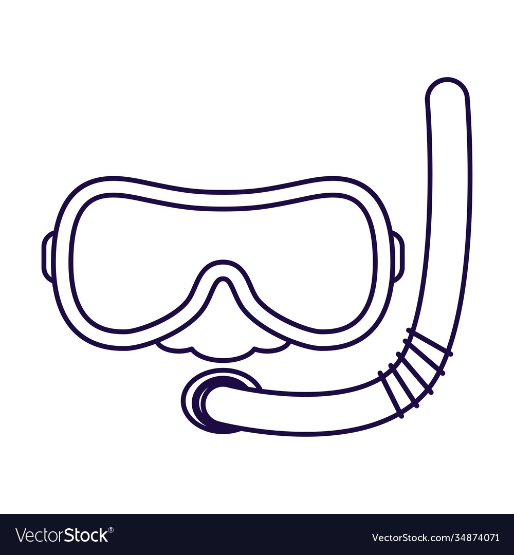 Snorkel Zubehör Line Style Icon