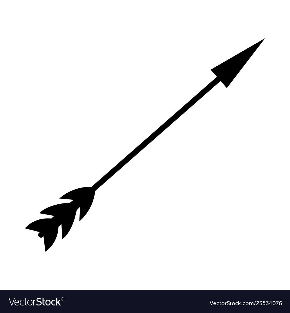 Arrow isolated icon Royalty Free Vector Image - VectorStock