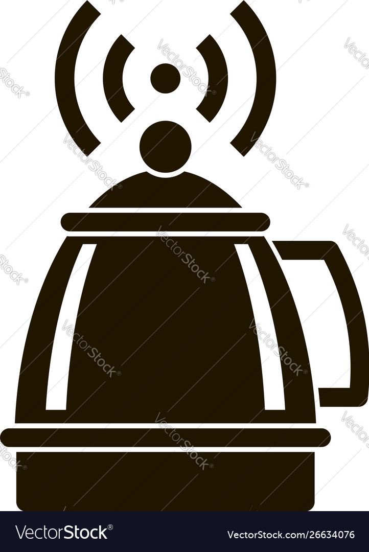 Smart kettle icon simple style