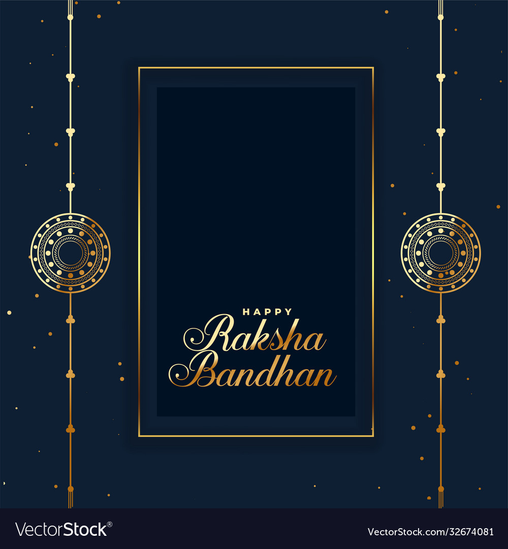 Happy raksha bandhan indian festival card Vector Image