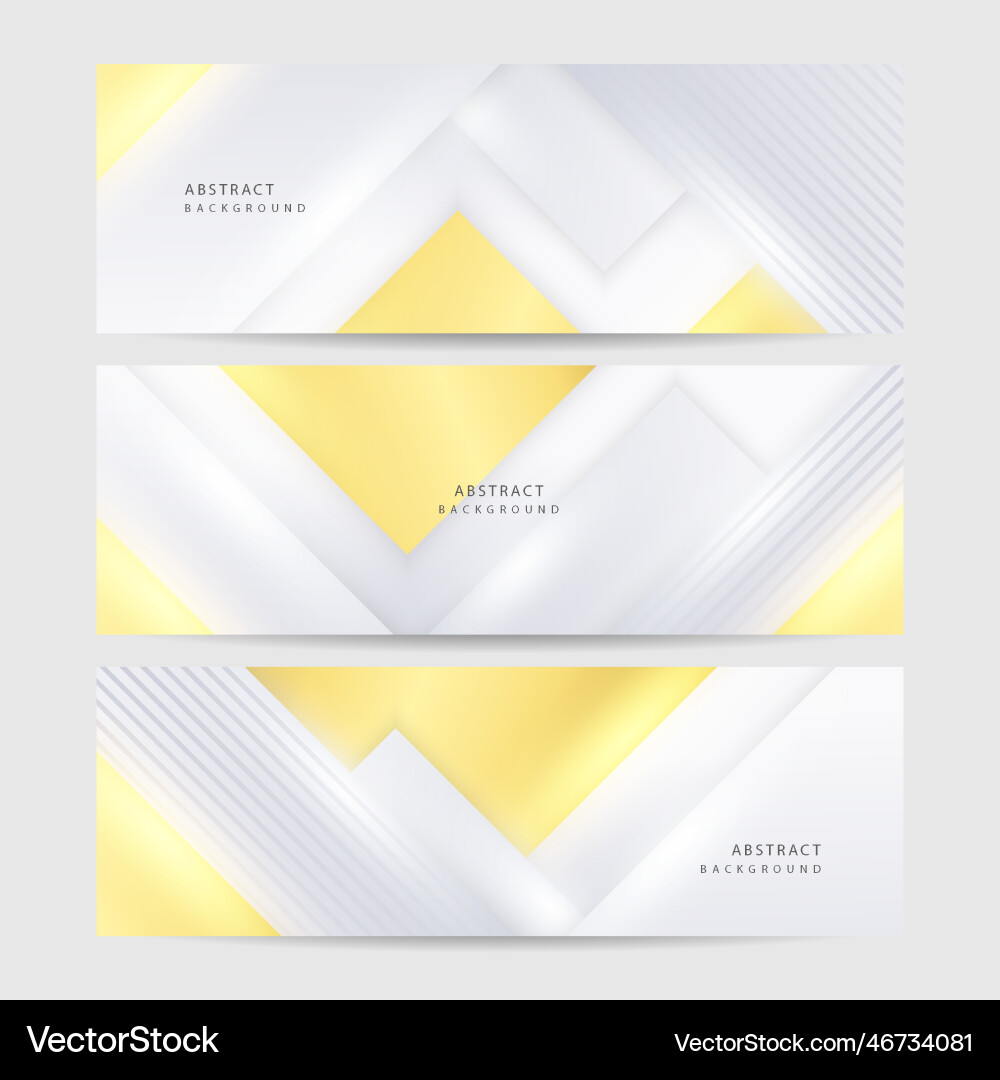 Modern minimal and clean white gold background Vector Image