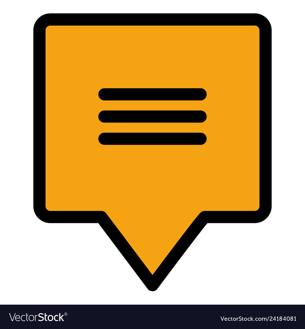 Speech bubble message icon