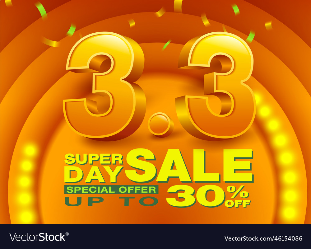 33 sale promotion design