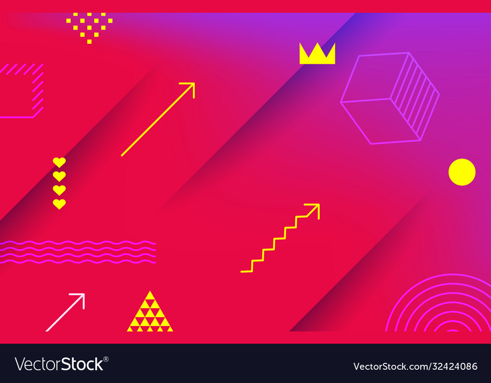Abstract red geometric background