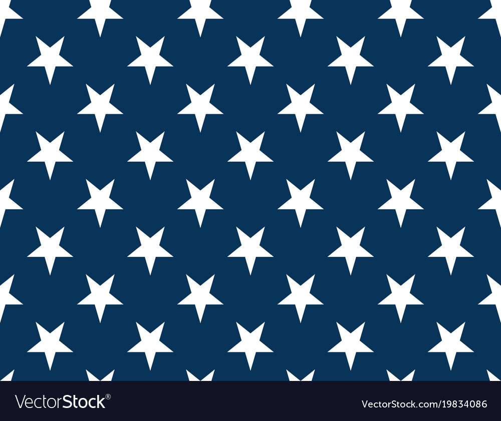 American flag stars seamless pattern non Vector Image