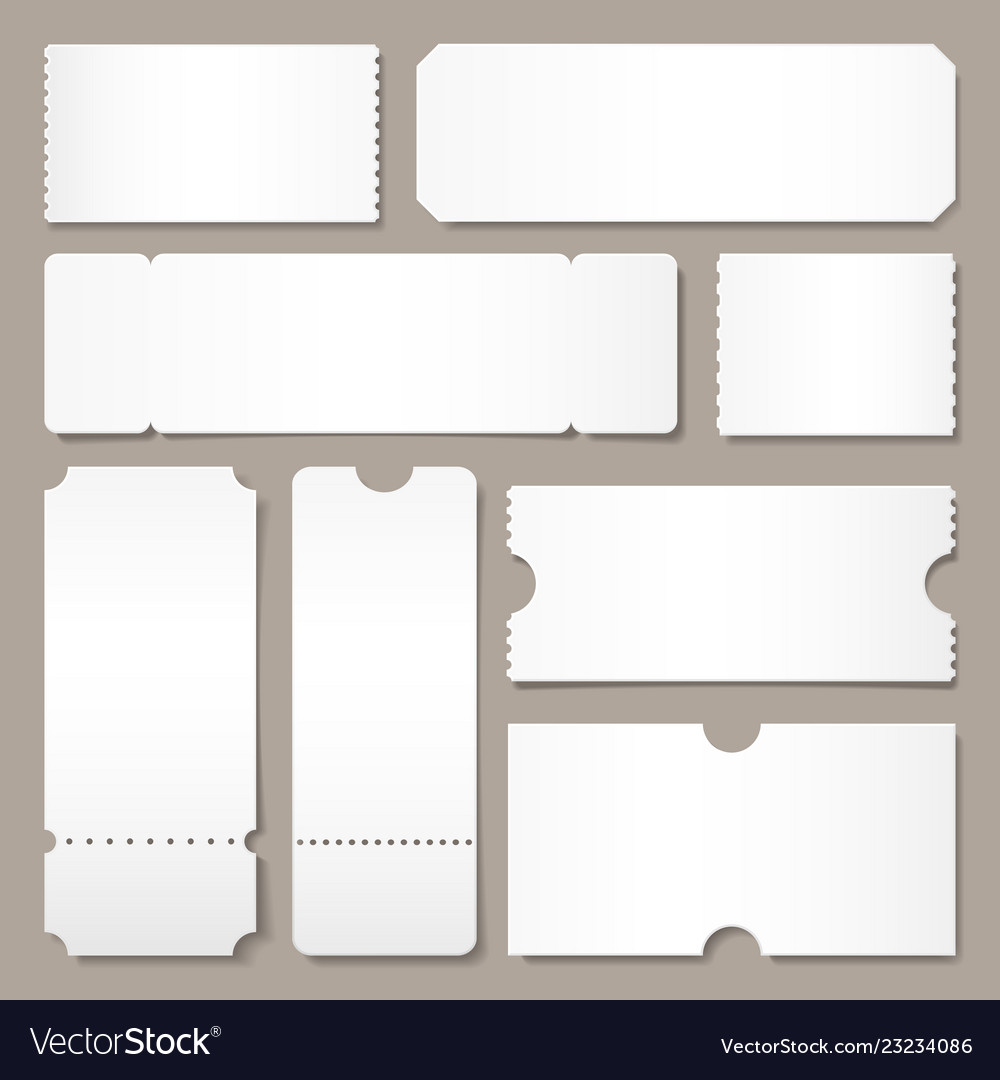 Ticket Empty Number Vector Images (21) Inside Blank Speeding Ticket Template