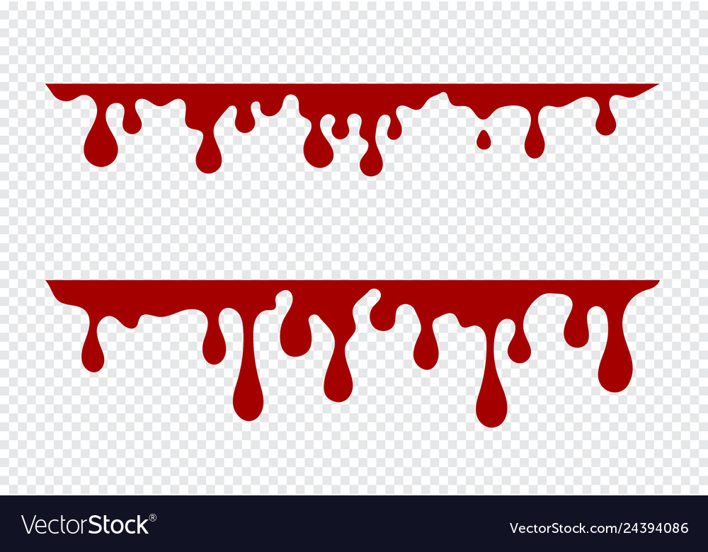 Dripping paint set liquid drips paint flows Vector Image