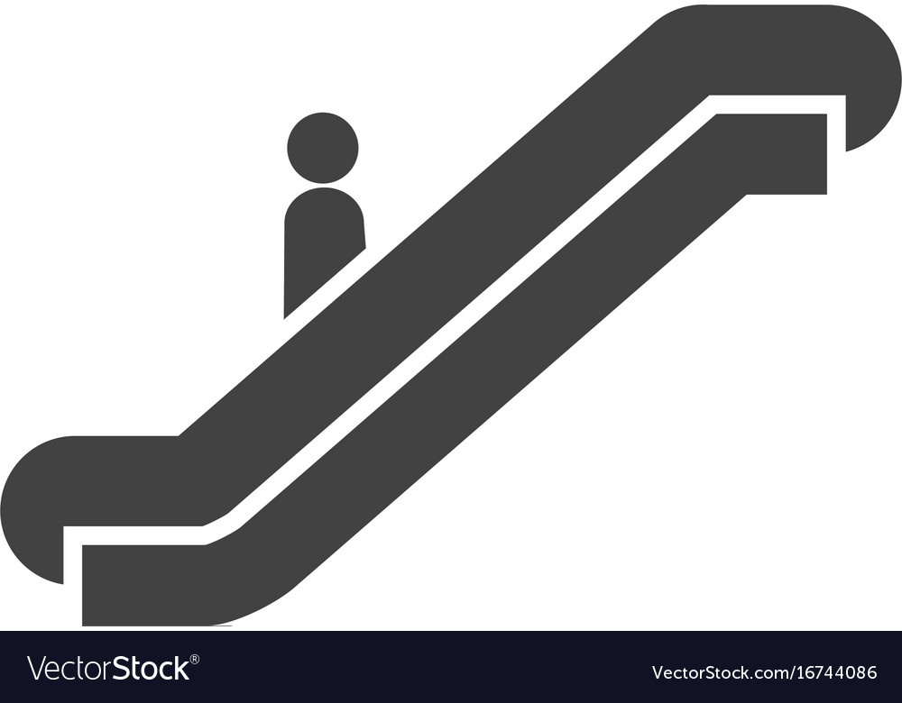 Escalator Royalty Free Vector Image - VectorStock