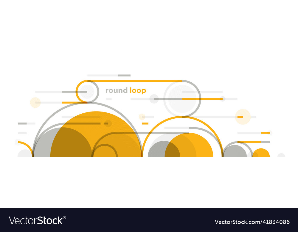 Geometric background with circles and lines art