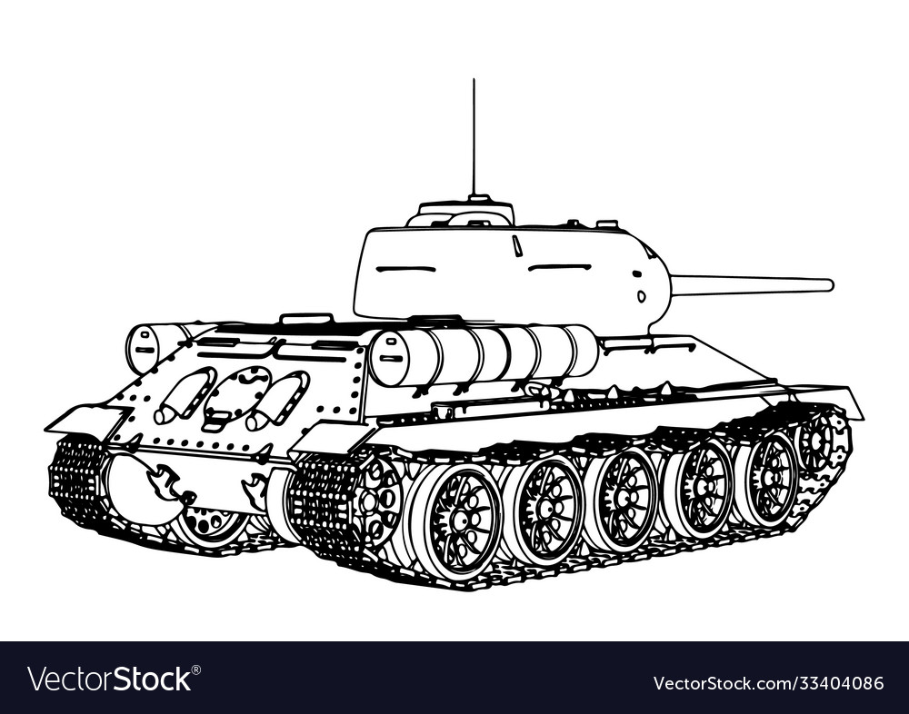 Russian tank sketch