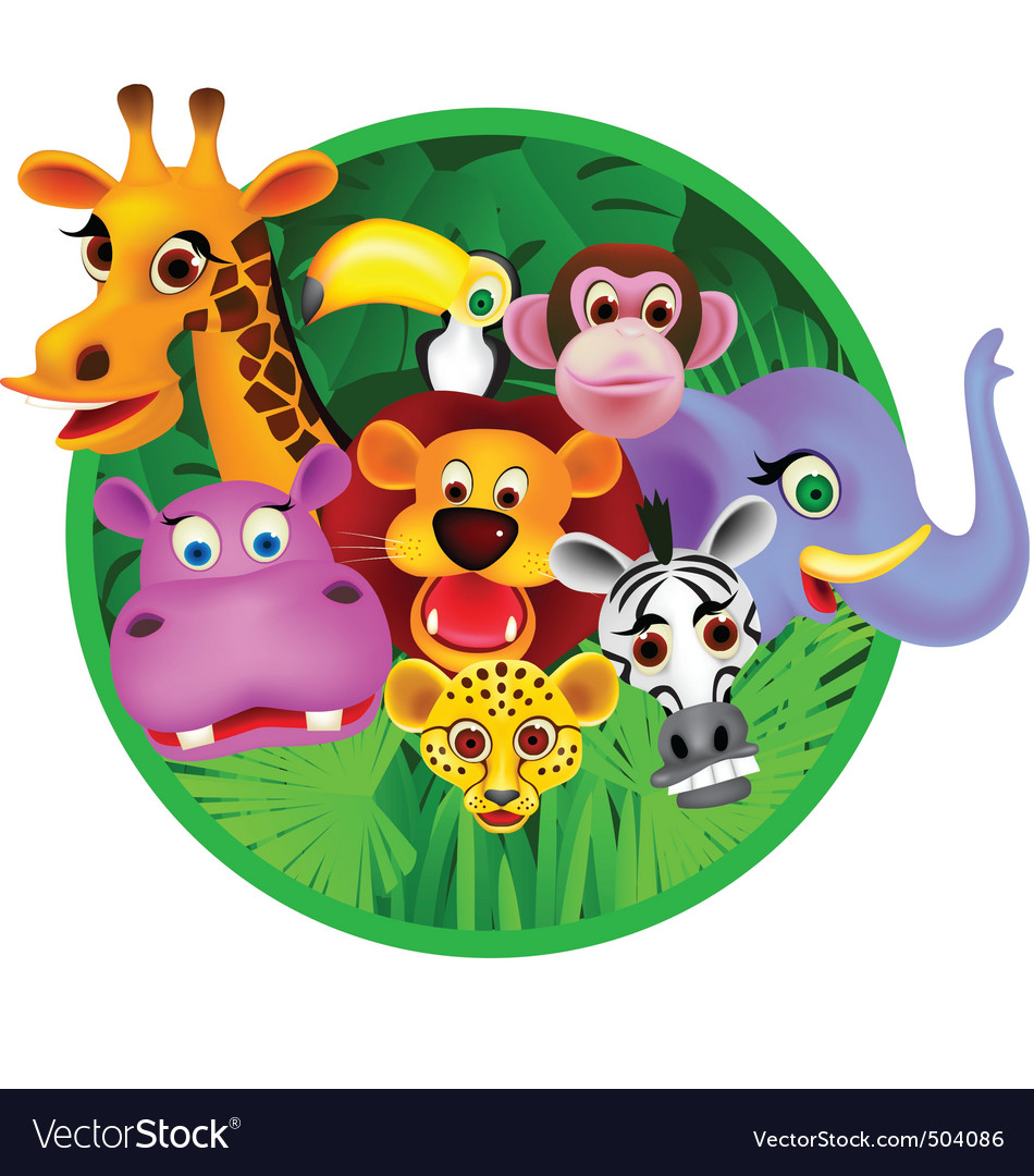 safari animals vector