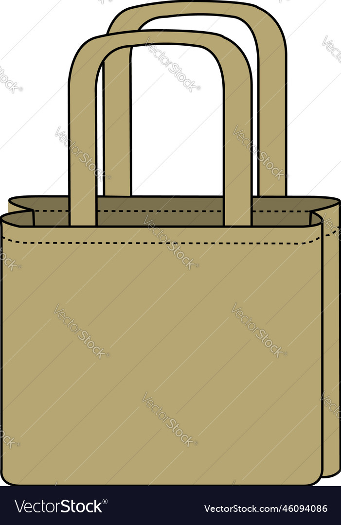 Tote bag Royalty Free Vector Image - VectorStock