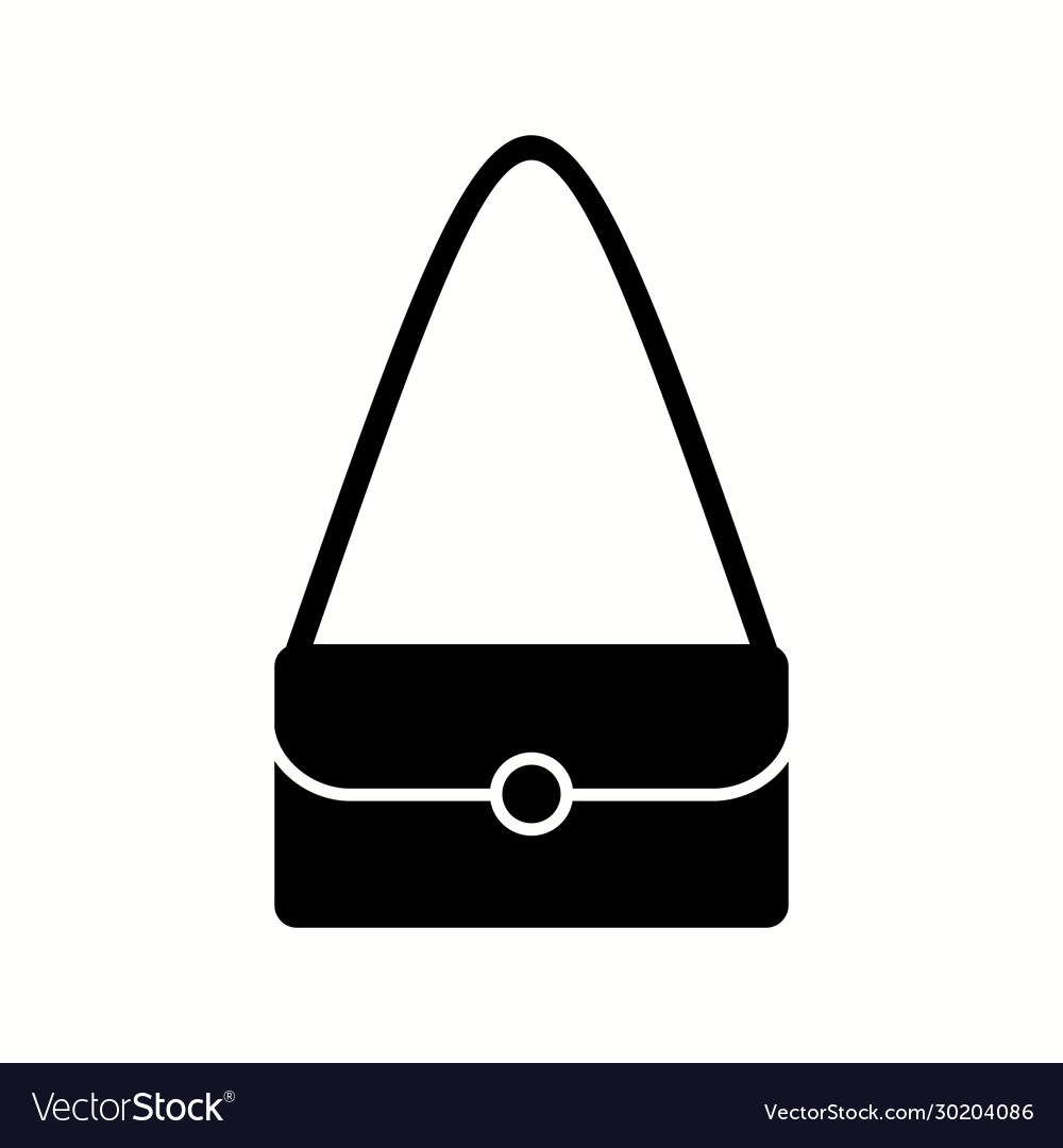 Unique shoulder bag glyph icon