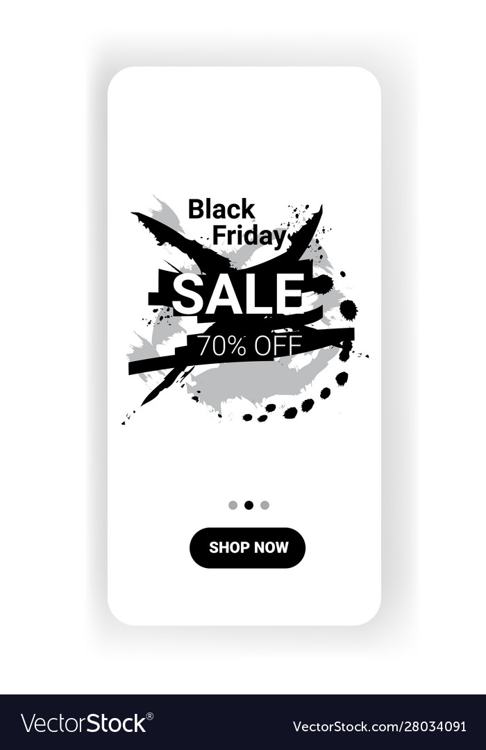 Big Sale Template Black Friday Banner Online Vector Image