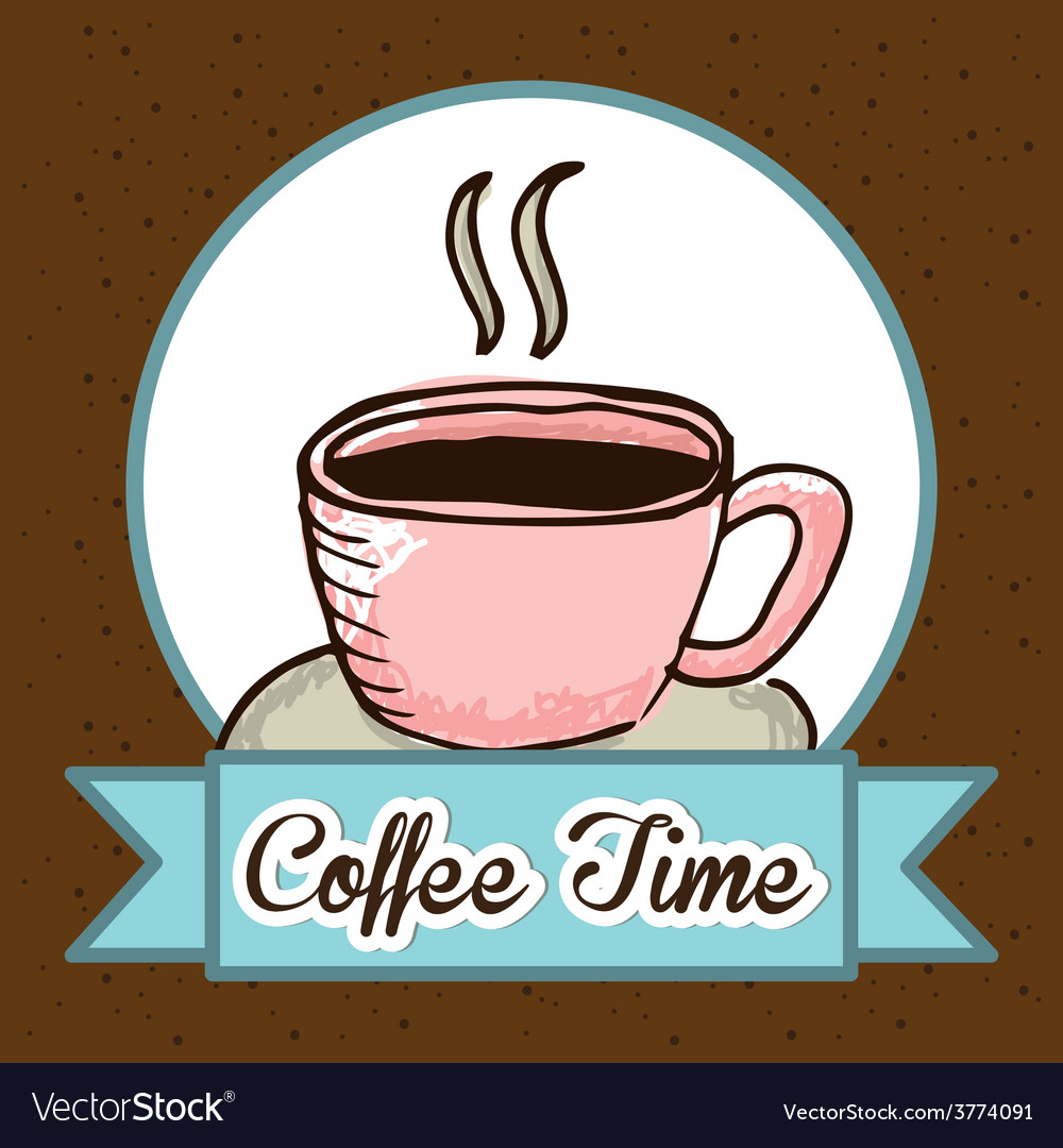 Delicious coffee Royalty Free Vector Image - VectorStock