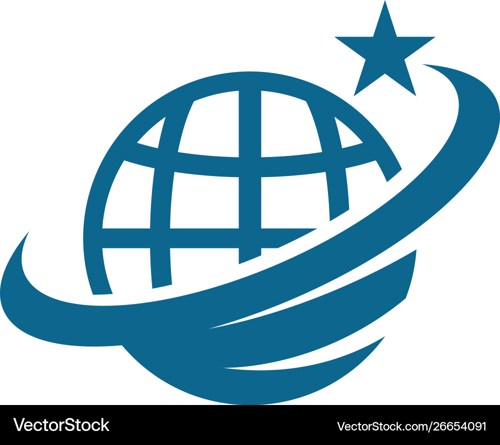 Globe logo Royalty Free Vector Image - VectorStock