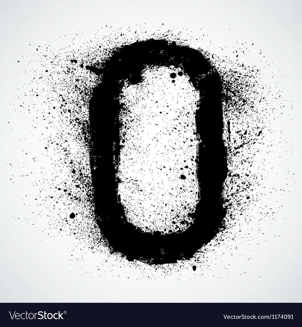 Grunge Letter - Alphabet Symbol Design Royalty Free Vector