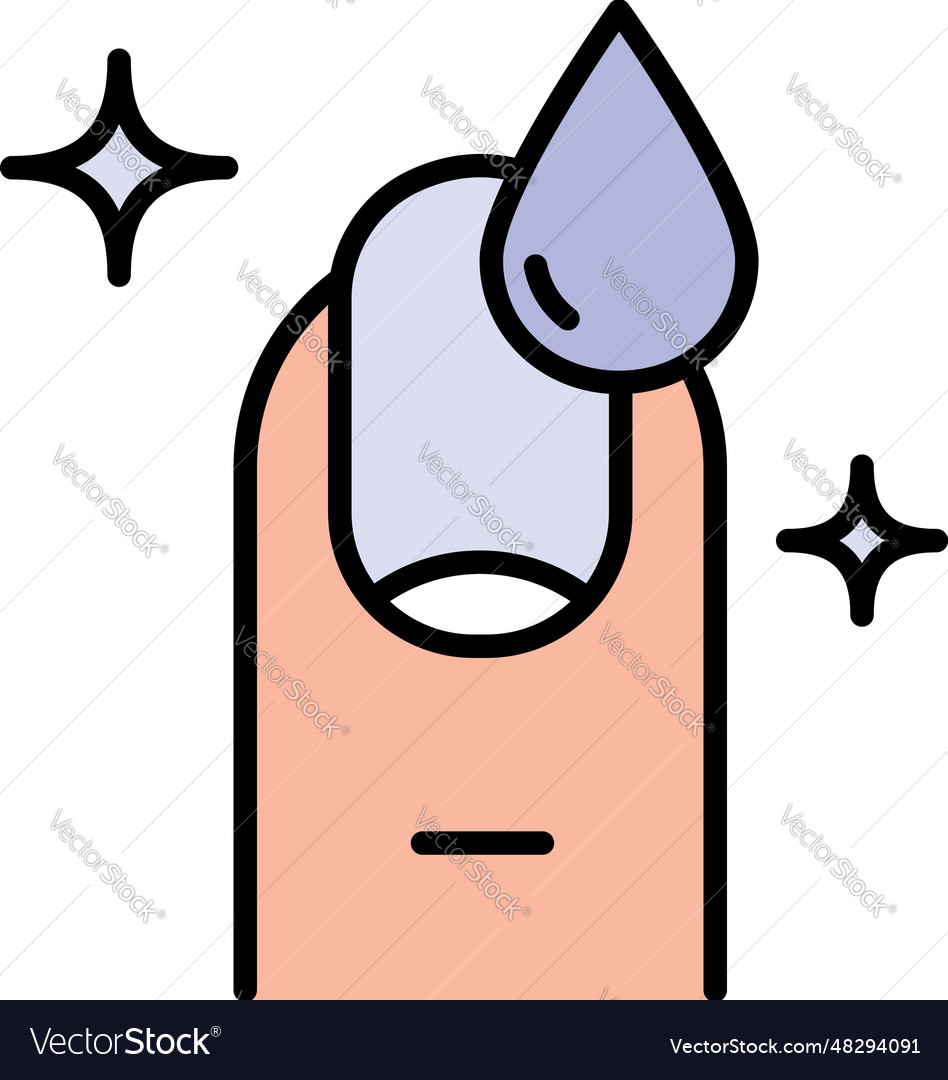 Nail care icon in simple style lacquer up Vector Image