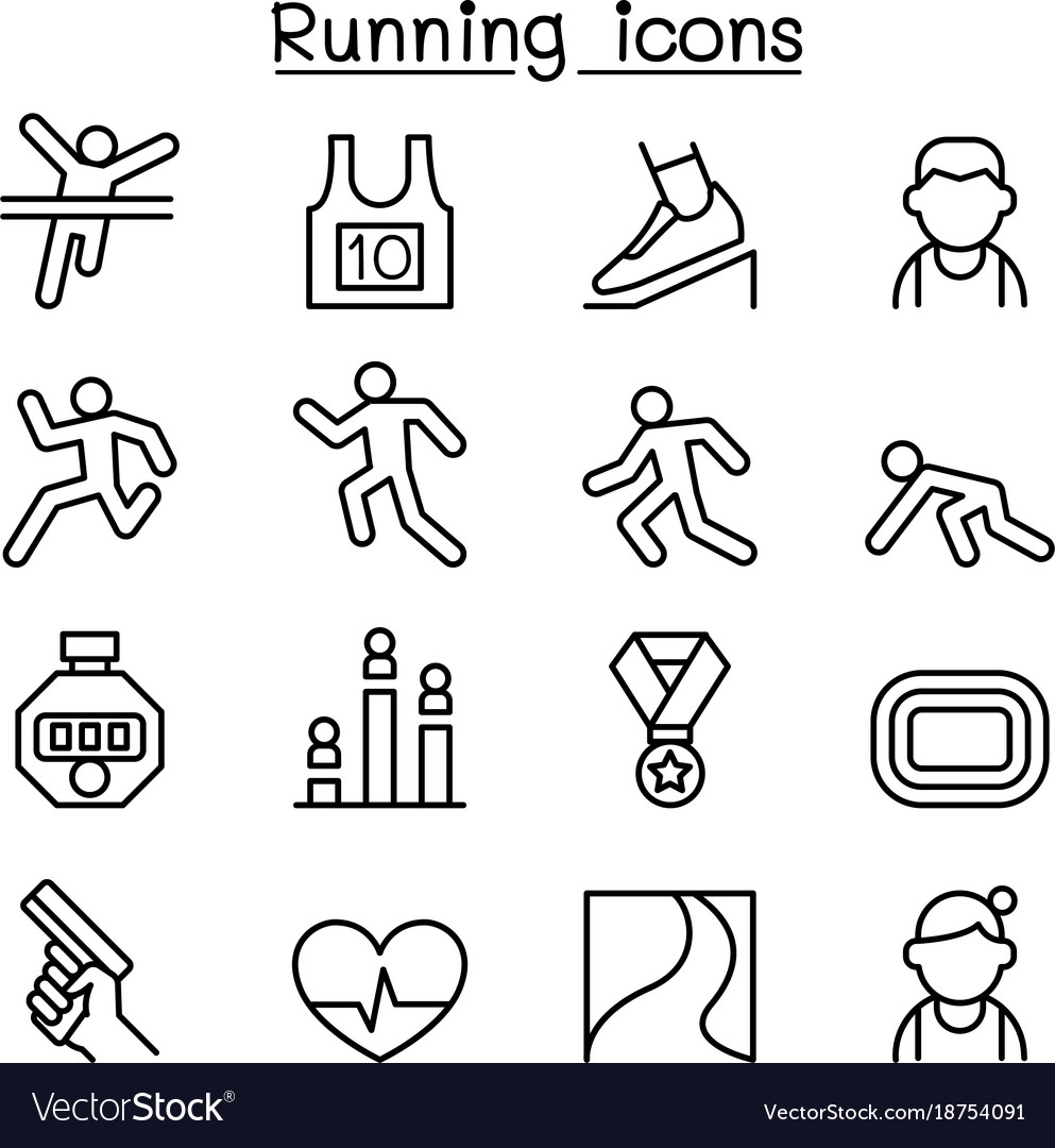 Jogging icons outlet