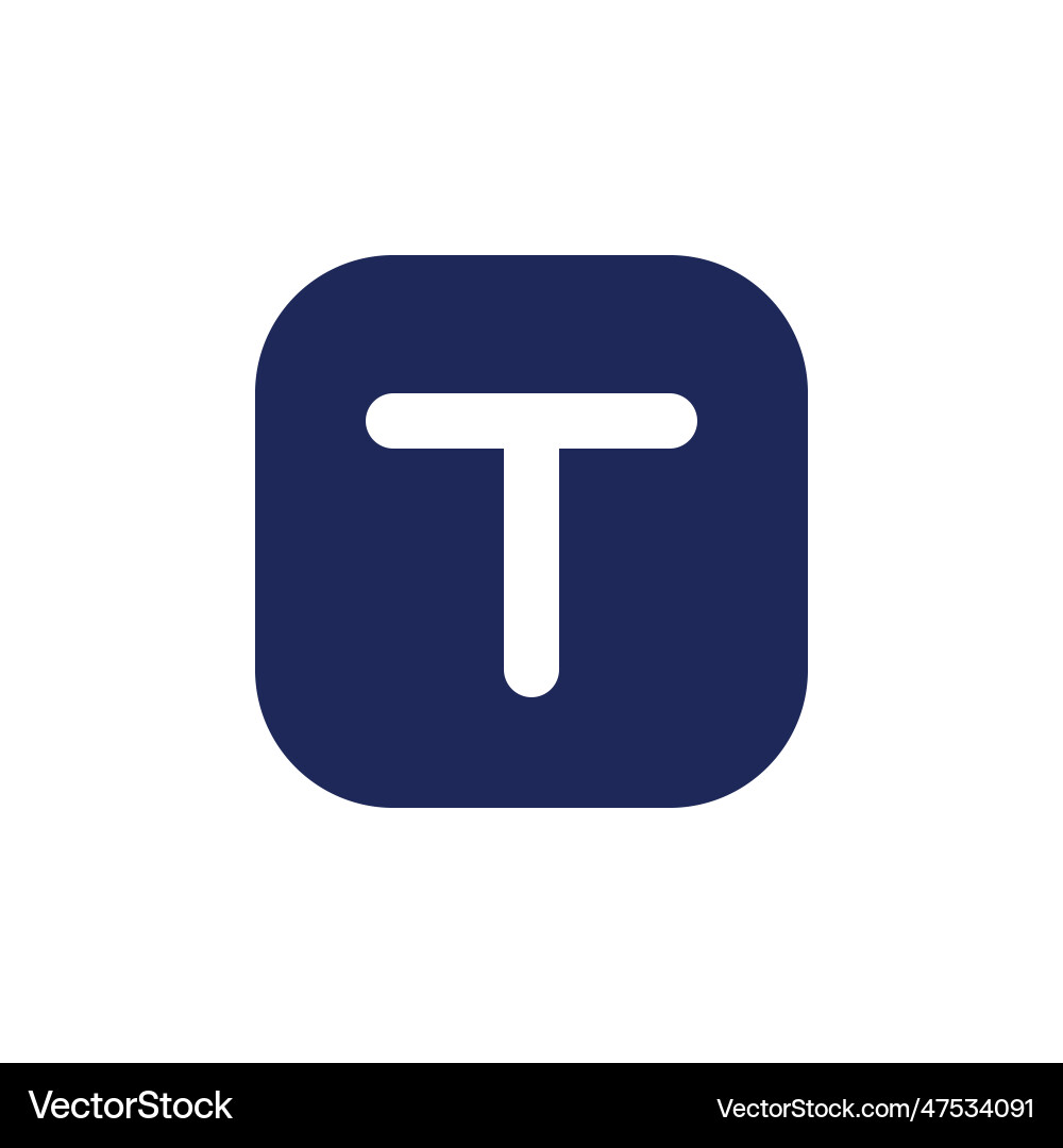 Text overlay black pixel perfect solid ui icon Vector Image
