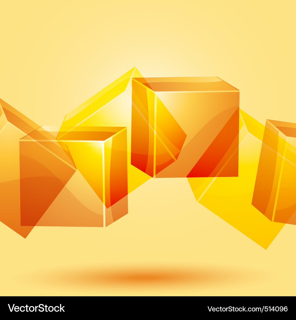 3d cube background Royalty Free Vector Image - VectorStock