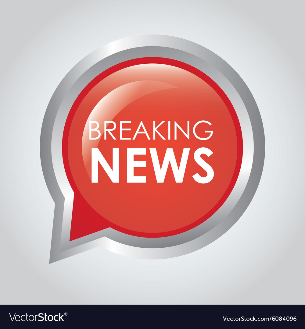 Breaking news Royalty Free Vector Image - VectorStock