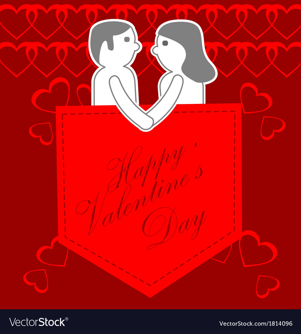 Happy valentines day greeting card