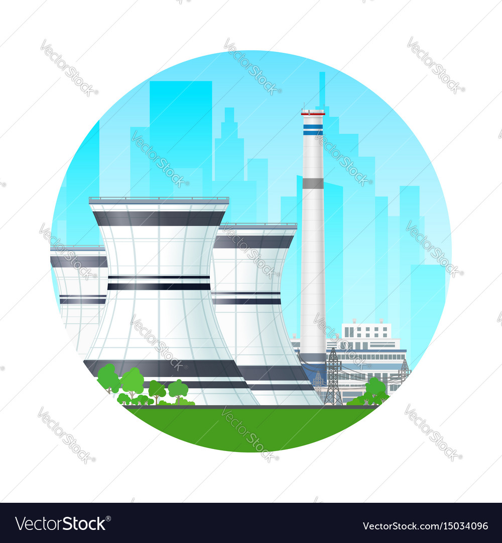 Icon nuclear power plant