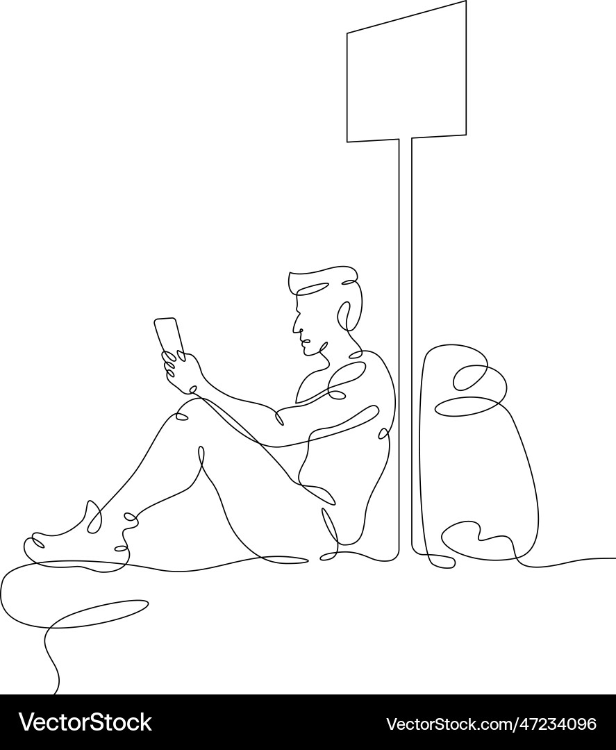 Transport passenger bus stop waiting Royalty Free Vector
