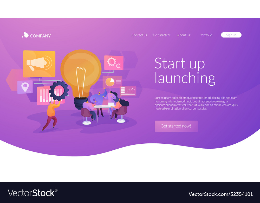 Brainstorm landing page concept