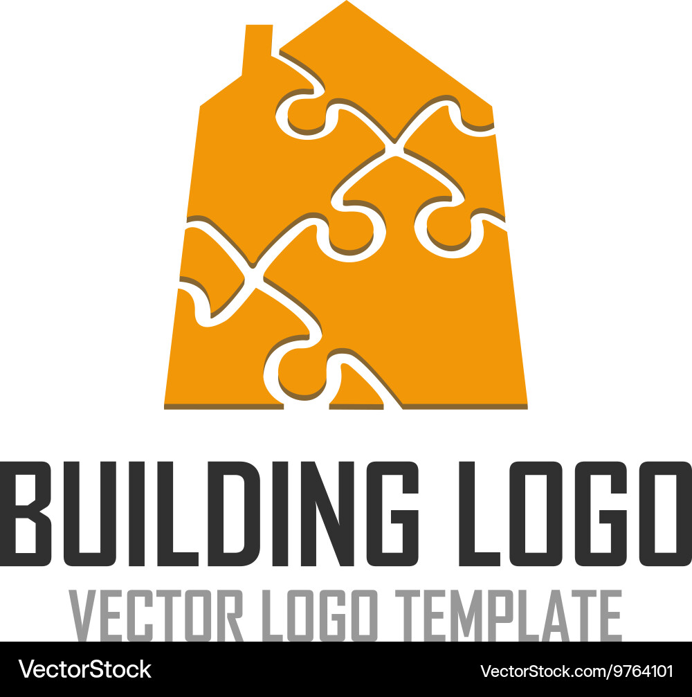 Logo pattern construction Royalty Free Vector Image
