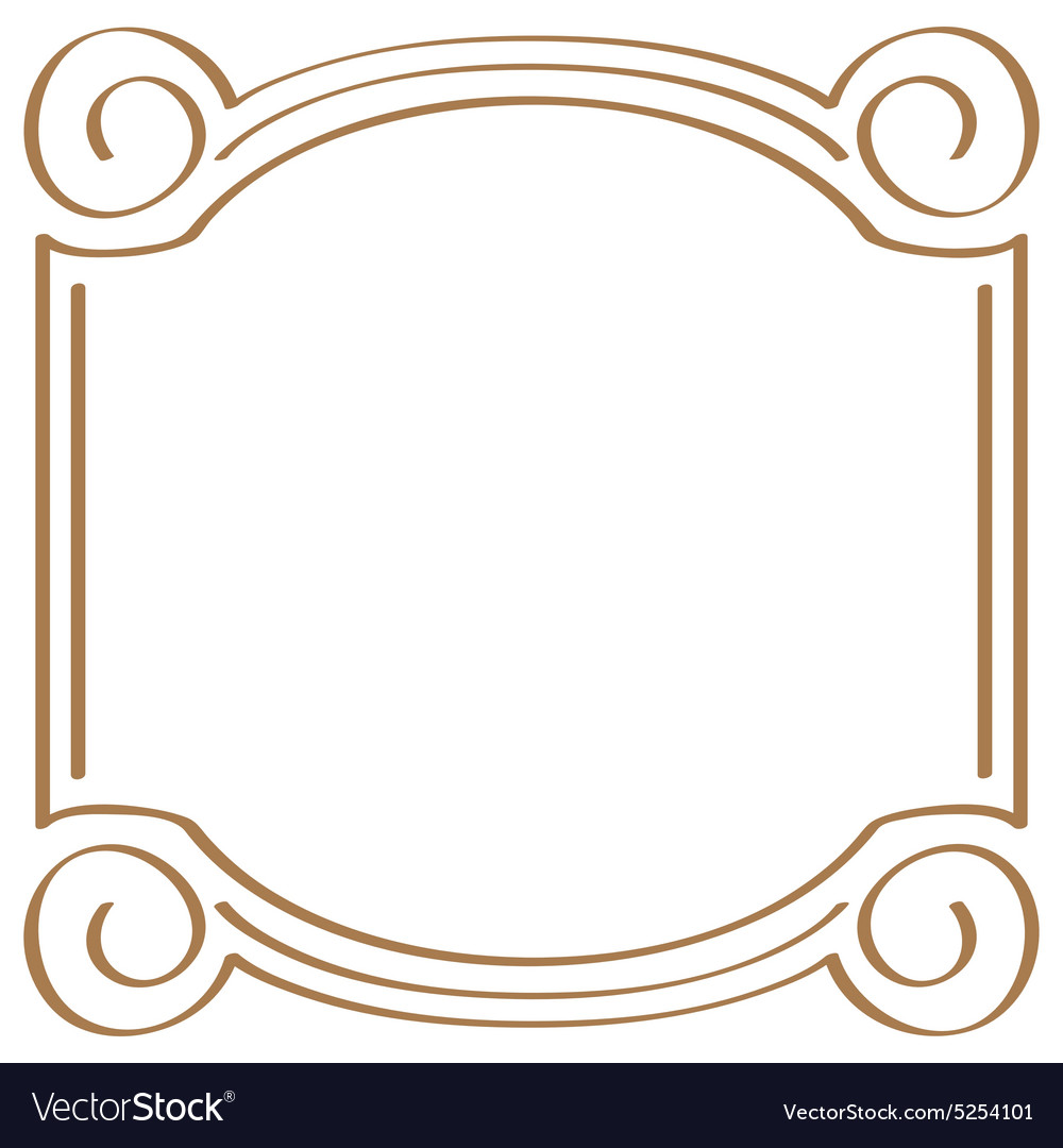 Download Square simple frame for design Royalty Free Vector Image