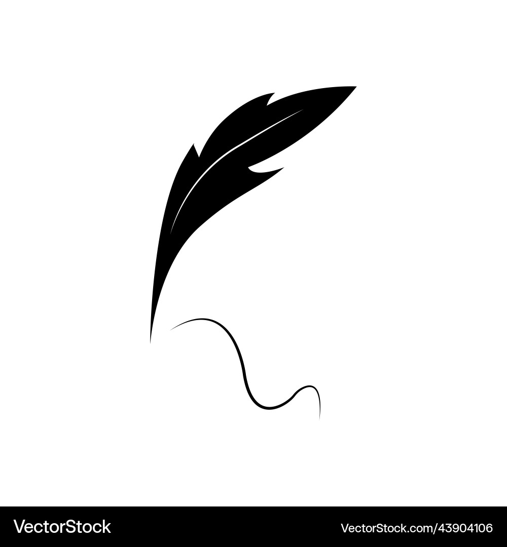 Feather pen Royalty Free Vector Image - VectorStock