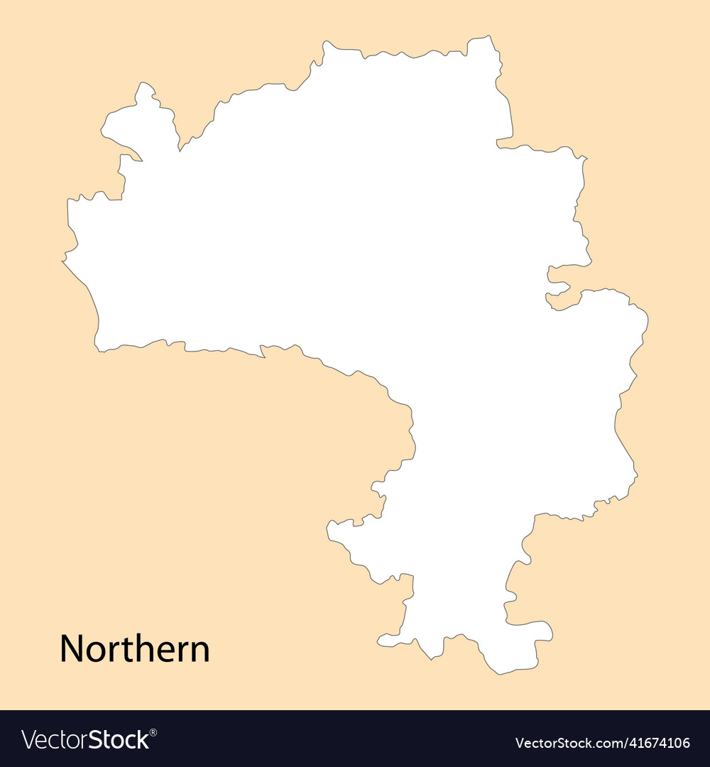 High quality map of northern is a region ghana Vector Image