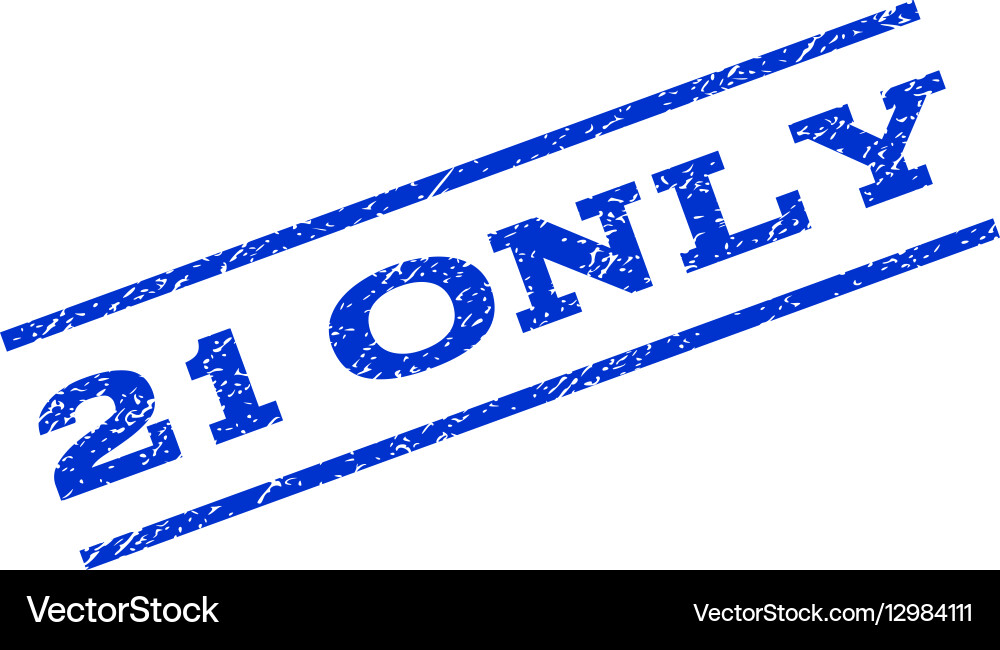 21 only watermark stamp Royalty Free Vector Image