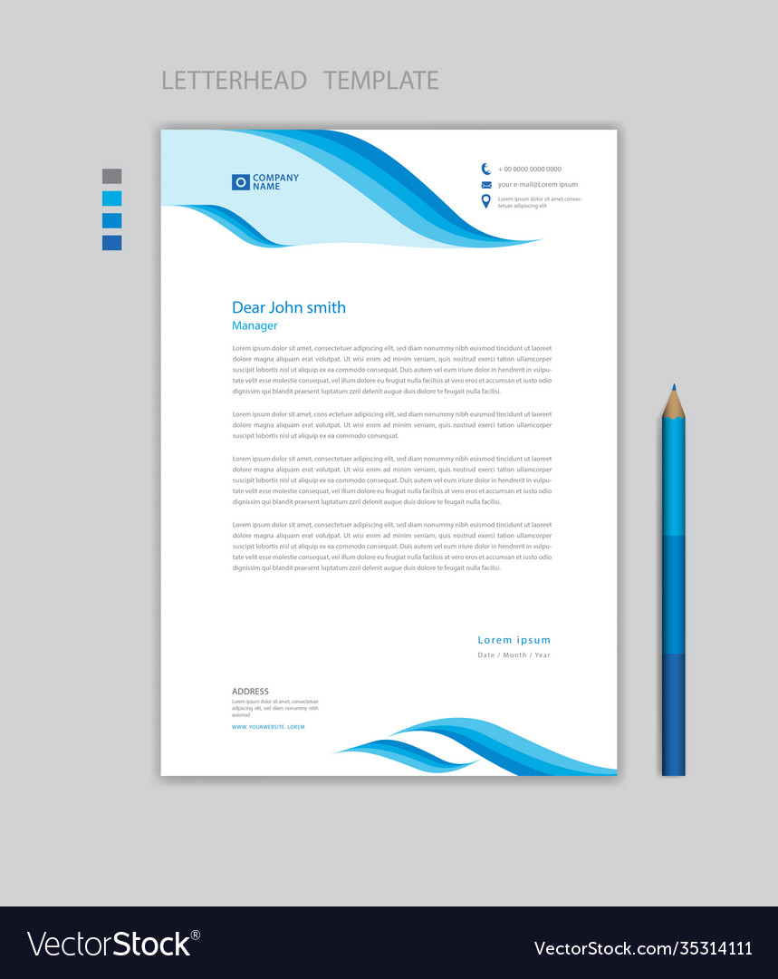 Creative letterhead template