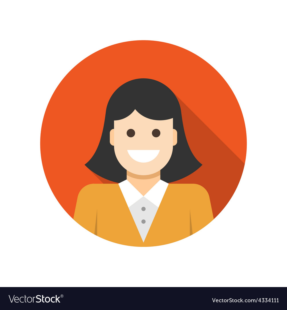 Download Flat Business Woman User Profile Avatar icon Vector Image