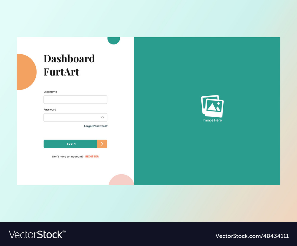 Furniture dashboard user interface design template