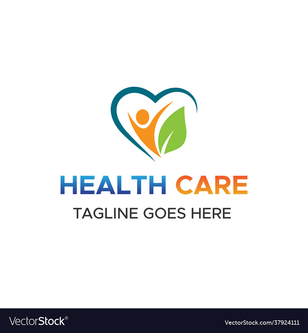 Healthcare logo design pharmacy Royalty Free Vector Image